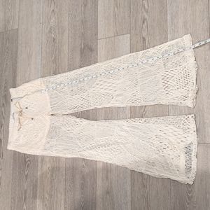 Goldenblack lace pants